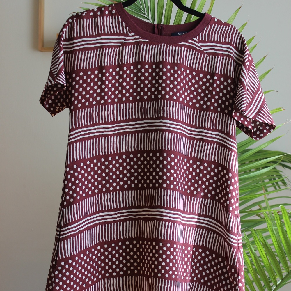 Madewell Title Tee Dress in Wavedot